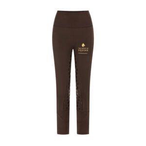 Ladies full seat silicone riding leggings Chocolate