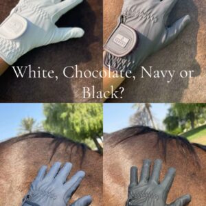 The House of Equine Classic Grip Gloves in Navy Blue